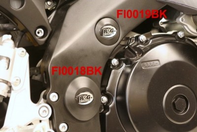 Zátka do rámu, horní, levá nebo pravá, Suzuki GSX-R1000 '07-, černá